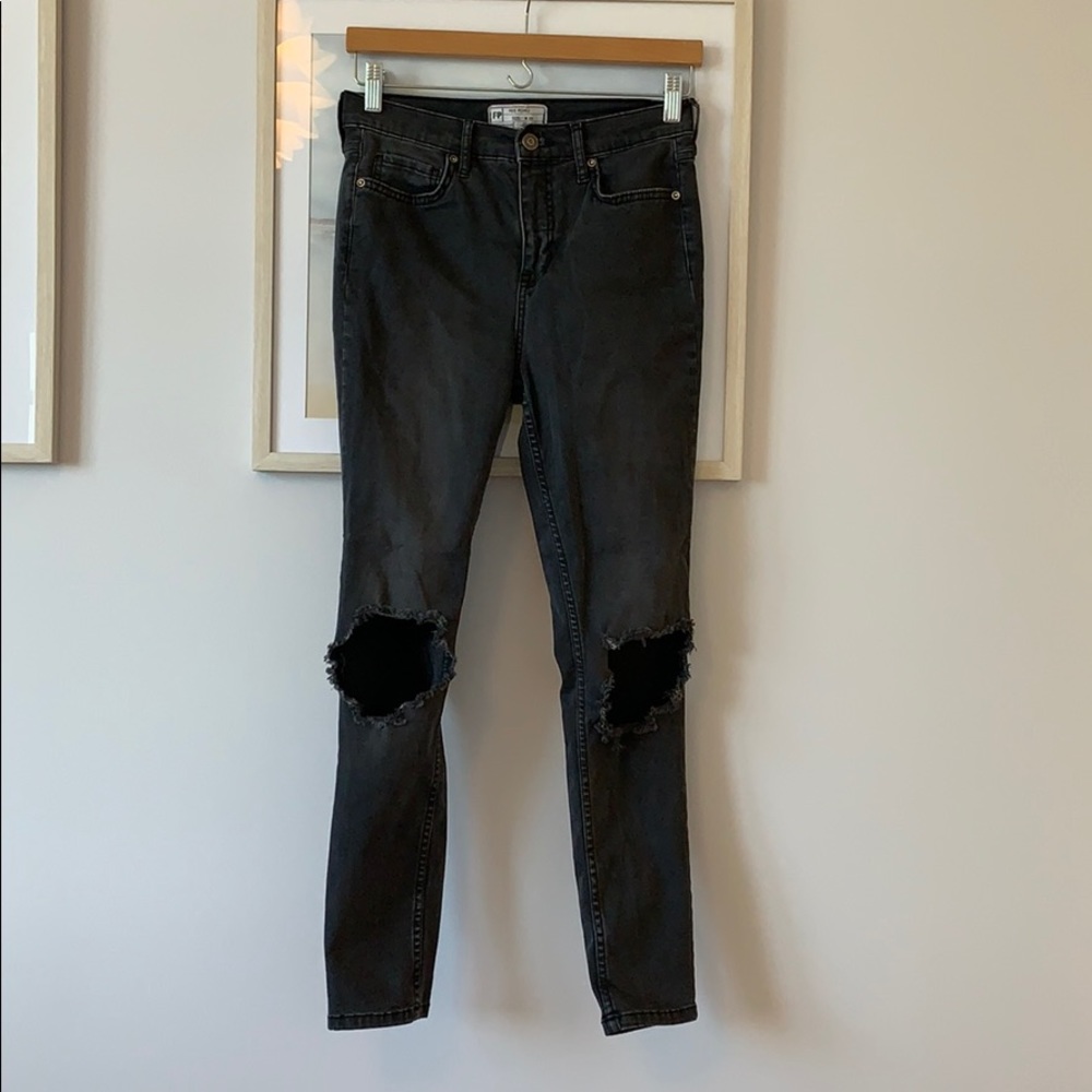 Free people high-rise skinny jeans